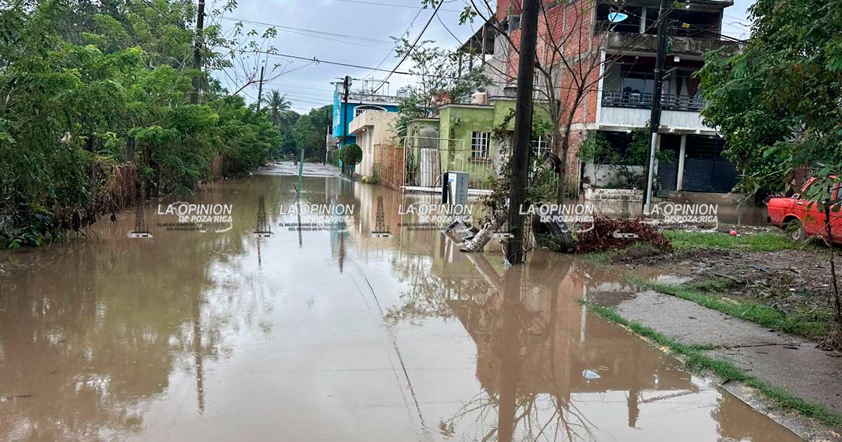 Colonia Morelos e Ignacio de la Llave se inundan tras lluvias constantes
