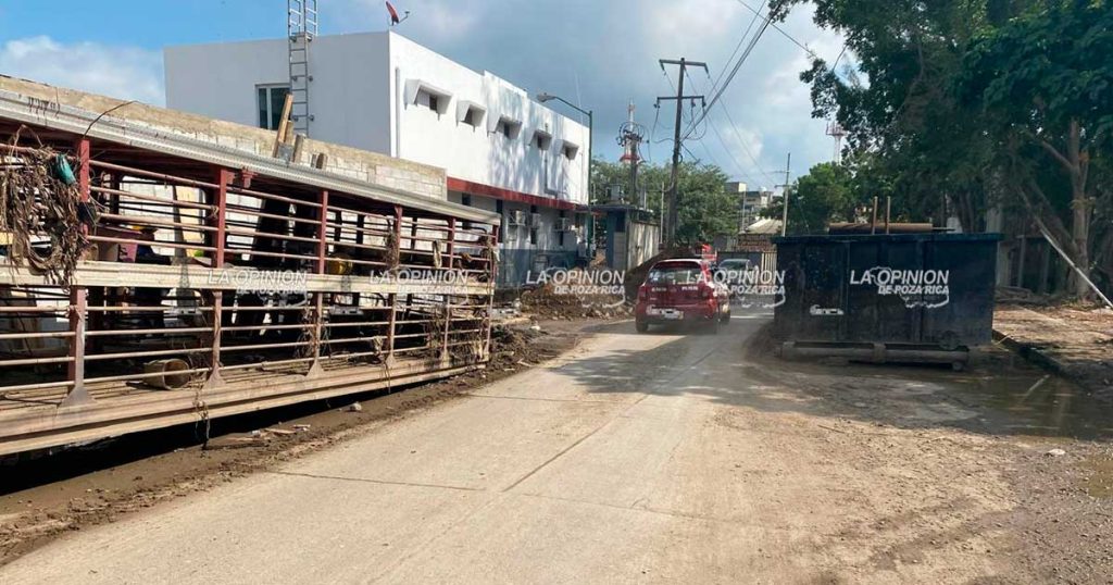 Deprimente panorama en la avenida Álamo de la colonia Palma Sola