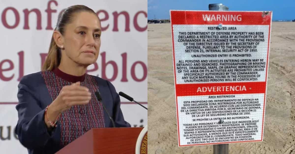 Retiran letreros de EE. UU. que señalaban área restringida en Tamaulipas