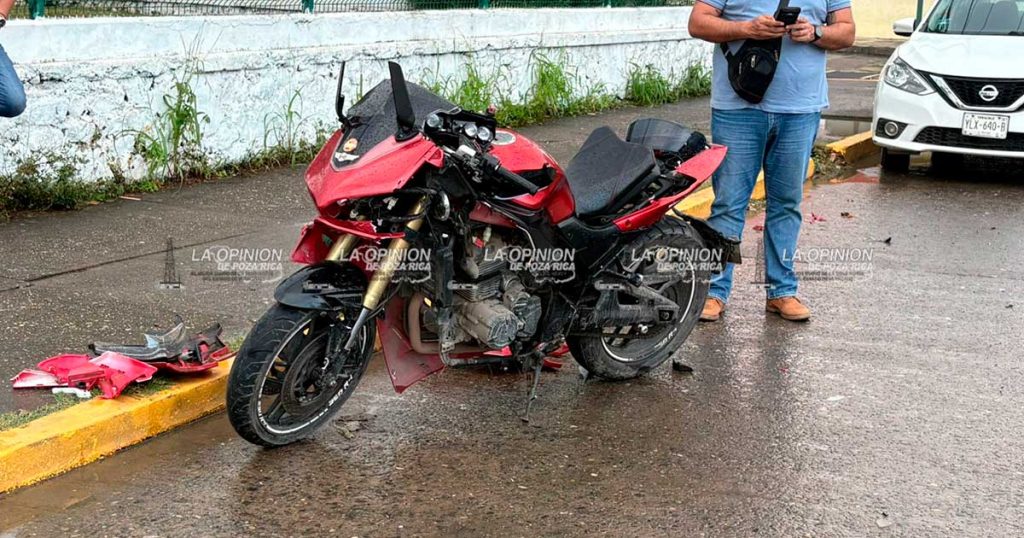 Motociclista terminó en el Hospital Motociclista terminó en el Hospital