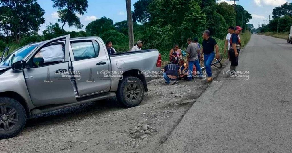Aparatoso choque entre camionetas