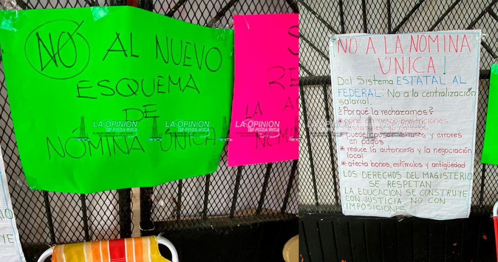 Maestros toman escuelas en protesta contra la centralización salarial Maestros toman escuelas en protesta contra la centralización salarial