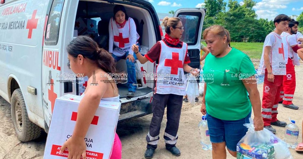 Cruz Roja Mexicana lleva apoyo a damnificados de Las Arboledas Cruz Roja Mexicana lleva apoyo a damnificados de Las Arboledas