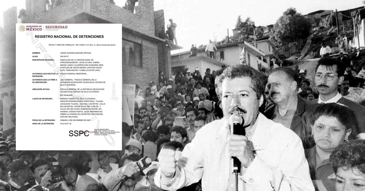 31 años después, detienen al segundo tirador de Colosio 31 años después, detienen al segundo tirador de Colosio