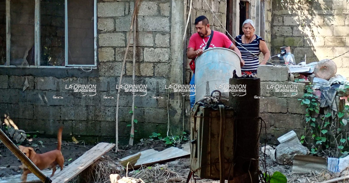 Apoyos a casi 10 familias afectadas por las lluvias