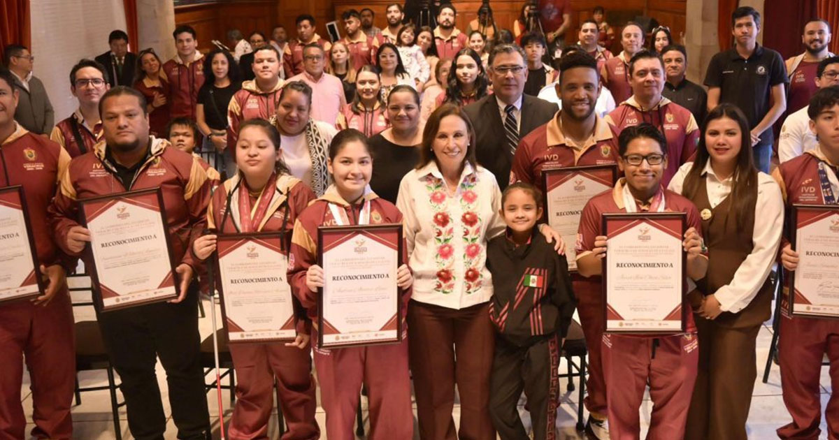 Premio Estatal del Deporte reconoce el esfuerzo y dedicación de atletas: Rocío Nahle