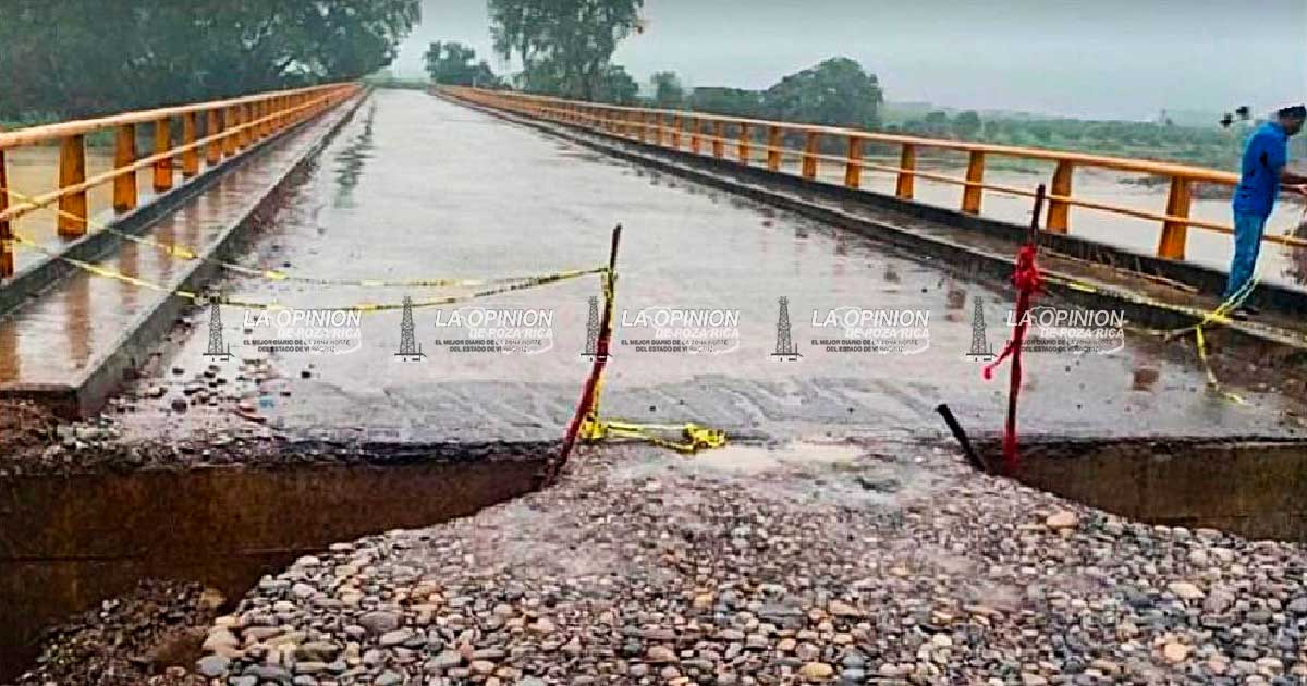 Corte total en la carretera estatal Álamo-Limonar