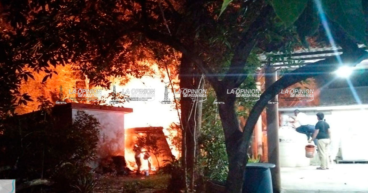 Dantesco incendio en Cerro Azul