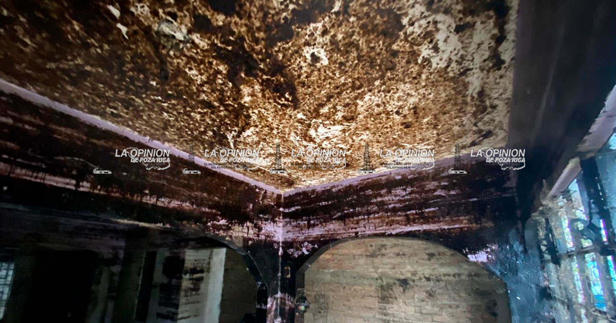 Vivienda completamente contaminada con hidrocarburo en la Palma Sola