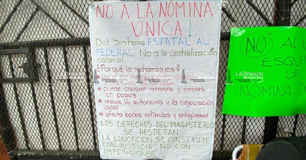 No avanza movilización de SDTEV en contra de la nómina única No avanza movilización de SDTEV en contra de la nómina única