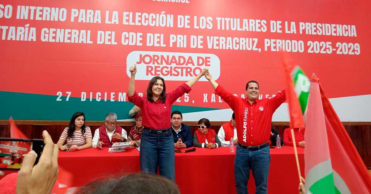 Adolfo y Carolina a la titularidad del PRI Adolfo y Carolina a la titularidad del PRI