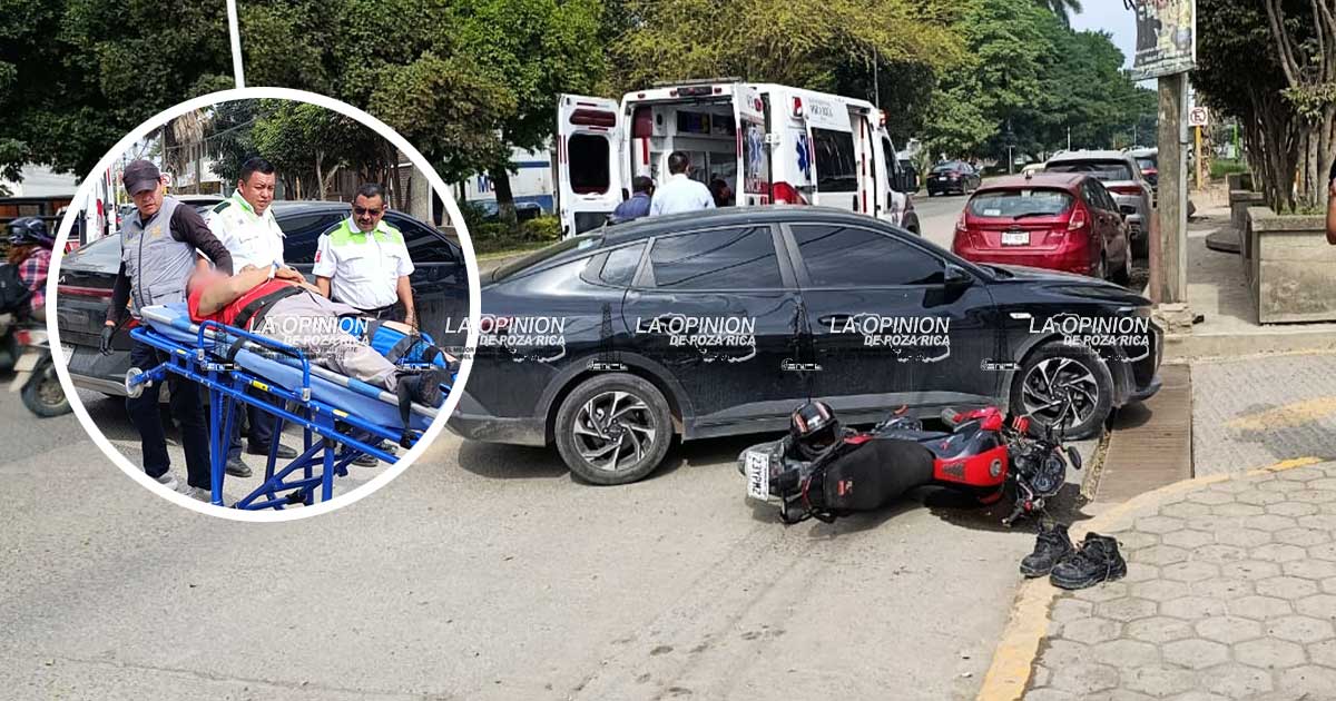 Manda a volar a motociclista