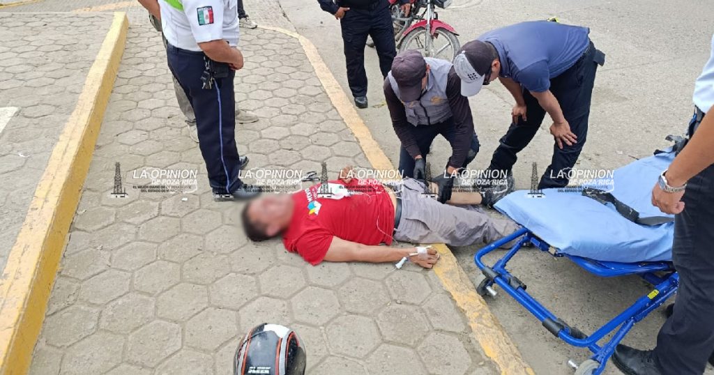 Manda a volar a motociclista