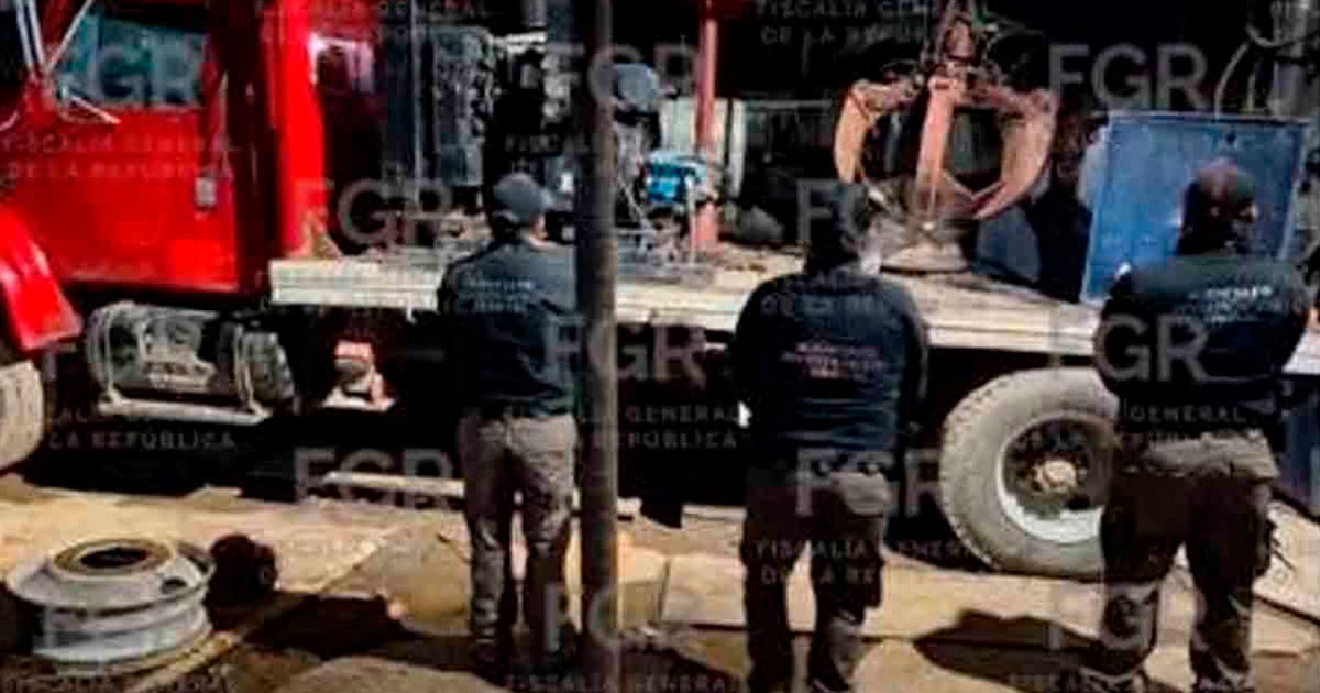 Asegura FGR hidrocarburo, vehículos y predio en cateo Asegura FGR hidrocarburo, vehículos y predio en cateo