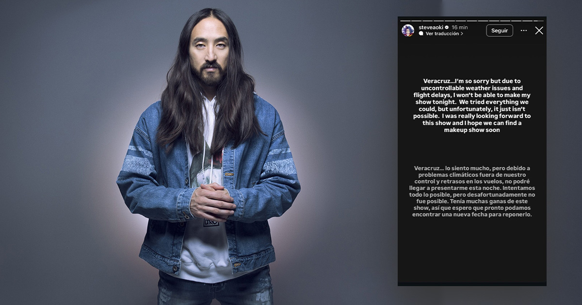 Steve Aoki dejó plantados a empresarios veracruzanos y canceló concierto en Veracruz Steve Aoki dejó plantados a empresarios veracruzanos y canceló concierto en Veracruz