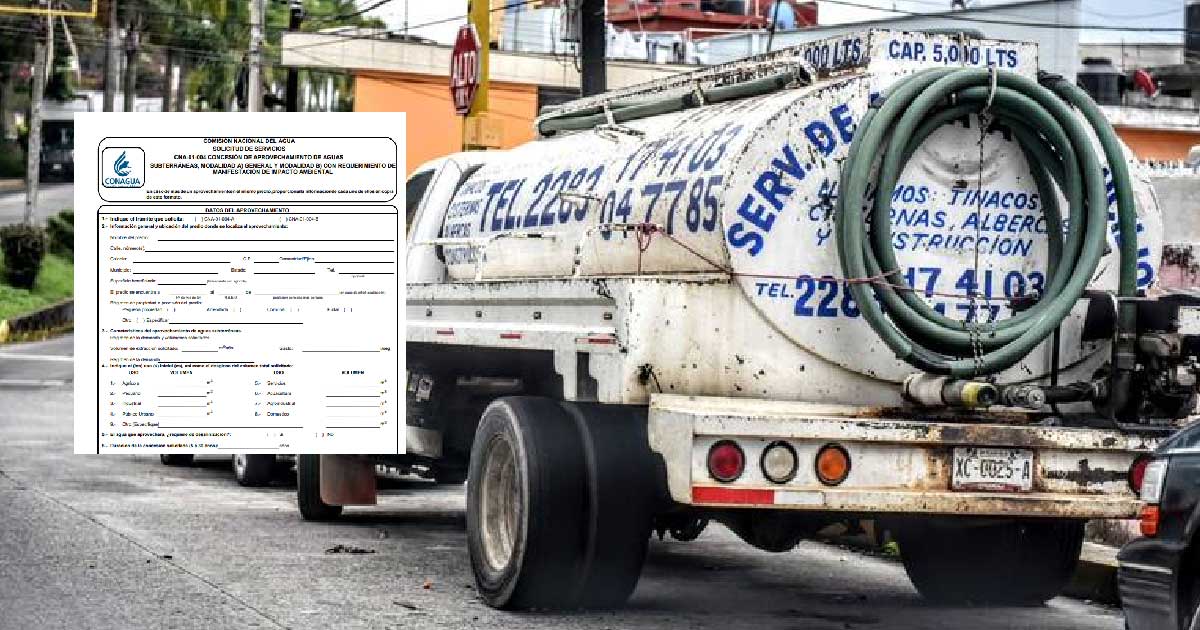 Lanzan requisitos para regular pipas de agua Lanzan requisitos para regular pipas de agua