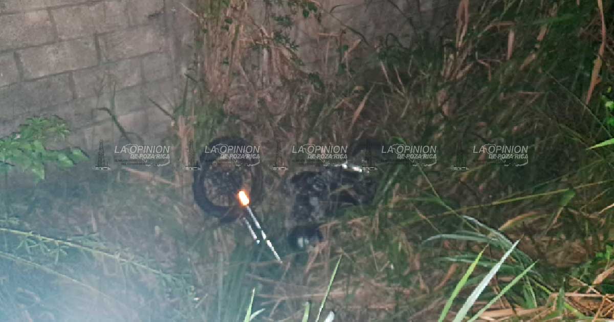 Motociclista al borde de la muerte