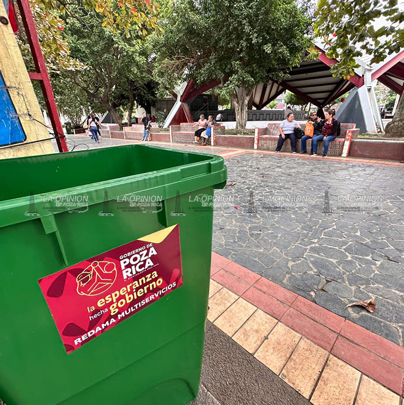 MEJORAN LA IMAGEN URBANA: CONTENEDORES DE BASURA EN ZONAS PÚBLICAS