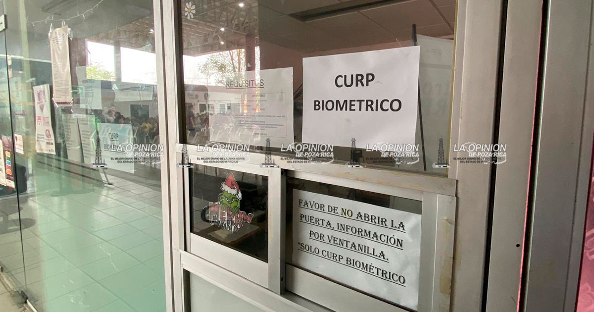 Invitan a tramitar la CURP biométrica en el módulo ubicado en el edificio administrativo Invitan a tramitar la CURP biométrica en el módulo ubicado en el edificio administrativo