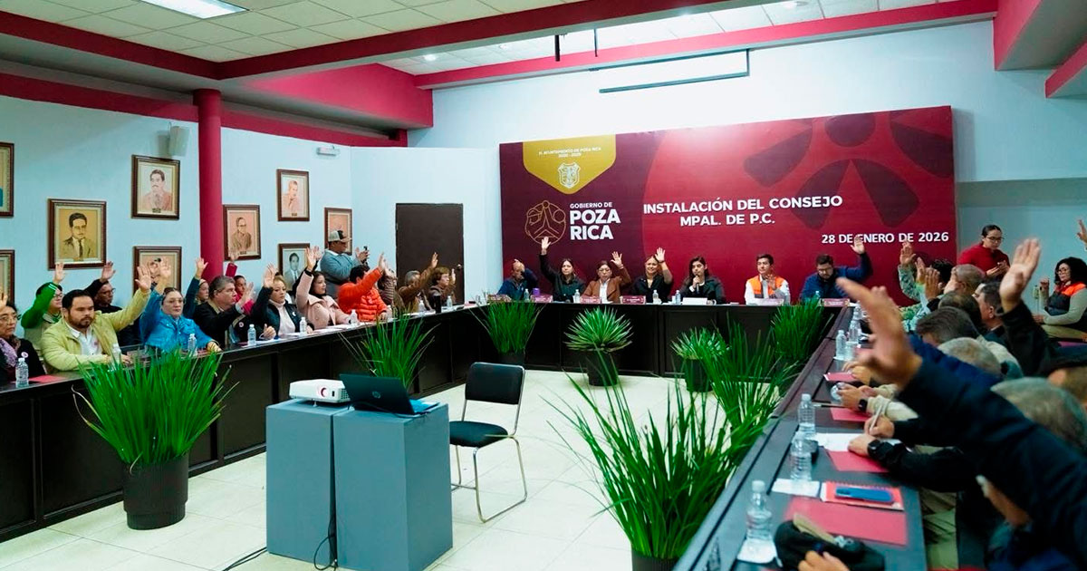 Instalan el Consejo Municipal de Protección Civil en Poza Rica Instalan el Consejo Municipal de Protección Civil en Poza Rica