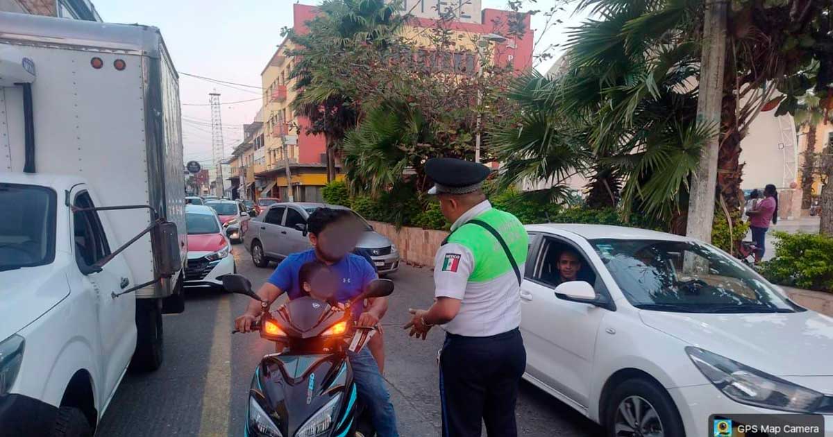 Tránsito refuerza campaña del uso del casco en Tecolutla y Zamora Tránsito refuerza campaña del uso del casco en Tecolutla y Zamora