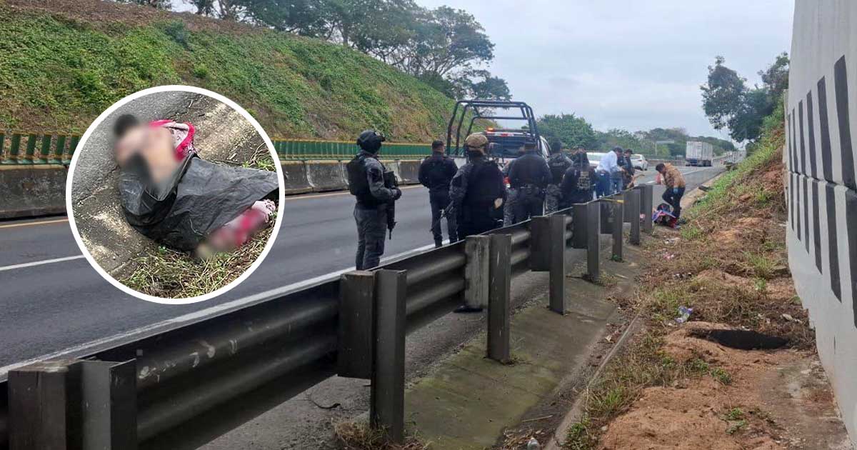 Localizan cuerpo en la autopista La Tinaja–Cosoleacaque Localizan cuerpo en la autopista La Tinaja–Cosoleacaque