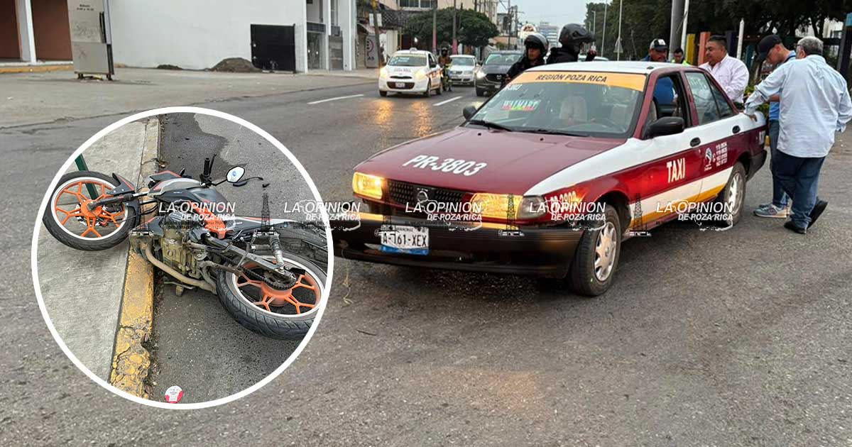Pareja motorizada herida en choque Pareja motorizada herida en choque