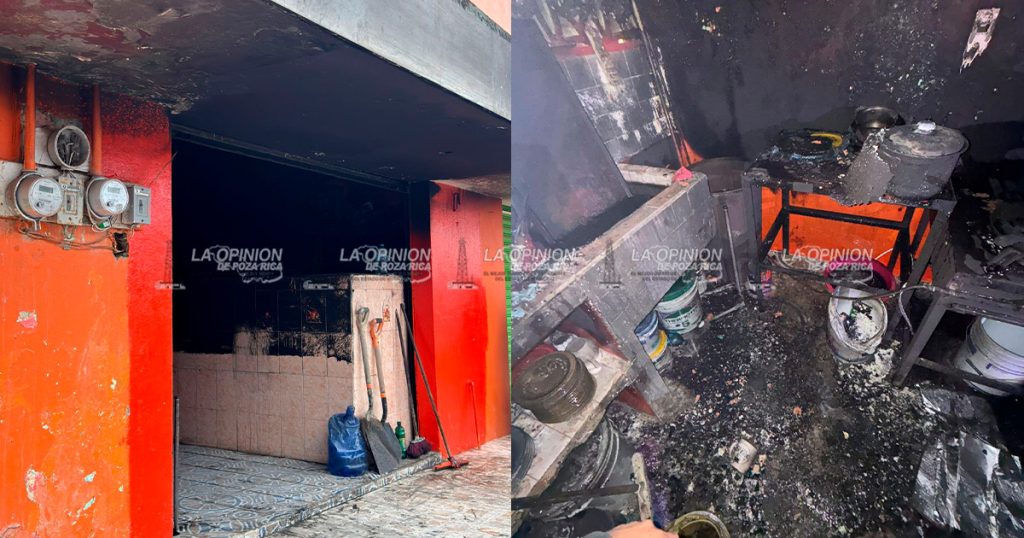Incendio consume fonda en el mercado Incendio consume fonda en el mercado