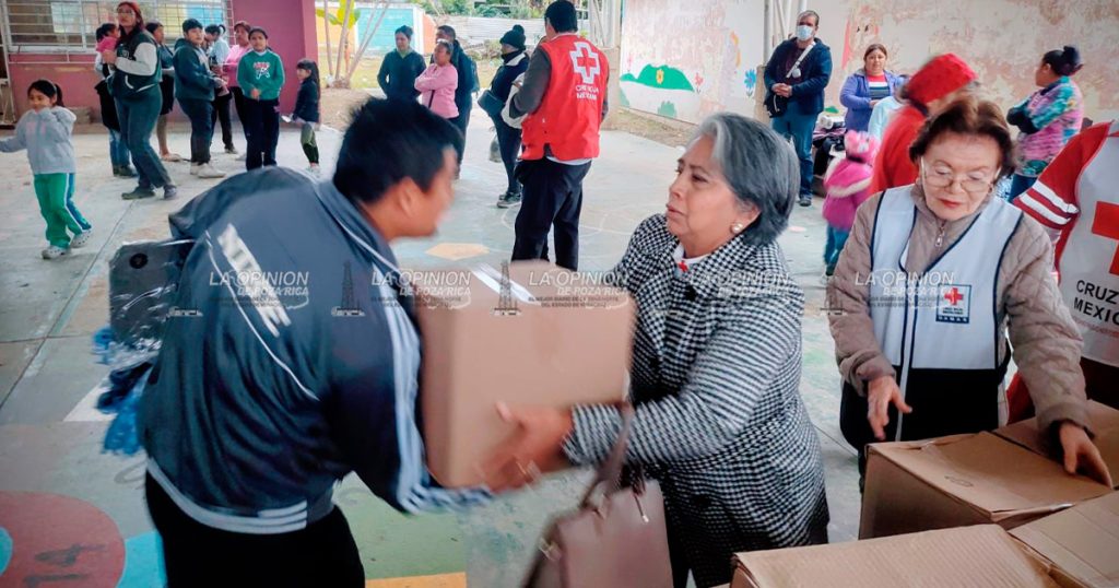 Distribuye CR apoyo alimentario en preescolar de la Morelos Distribuye CR apoyo alimentario en preescolar de la Morelos