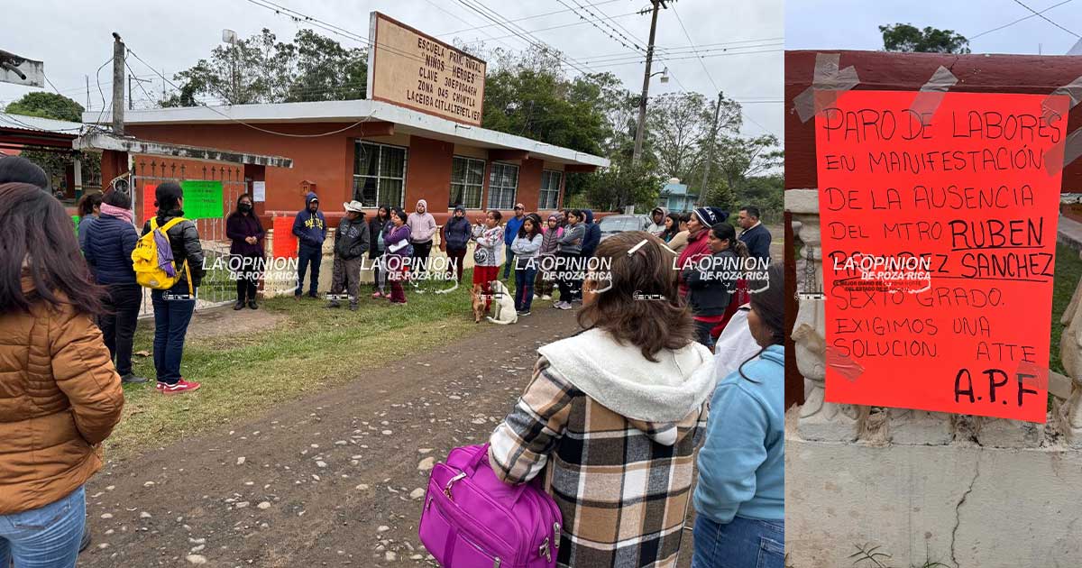 Padres de familia toman escuela Primaria en Citlaltépetl Padres de familia toman escuela Primaria en Citlaltépetl