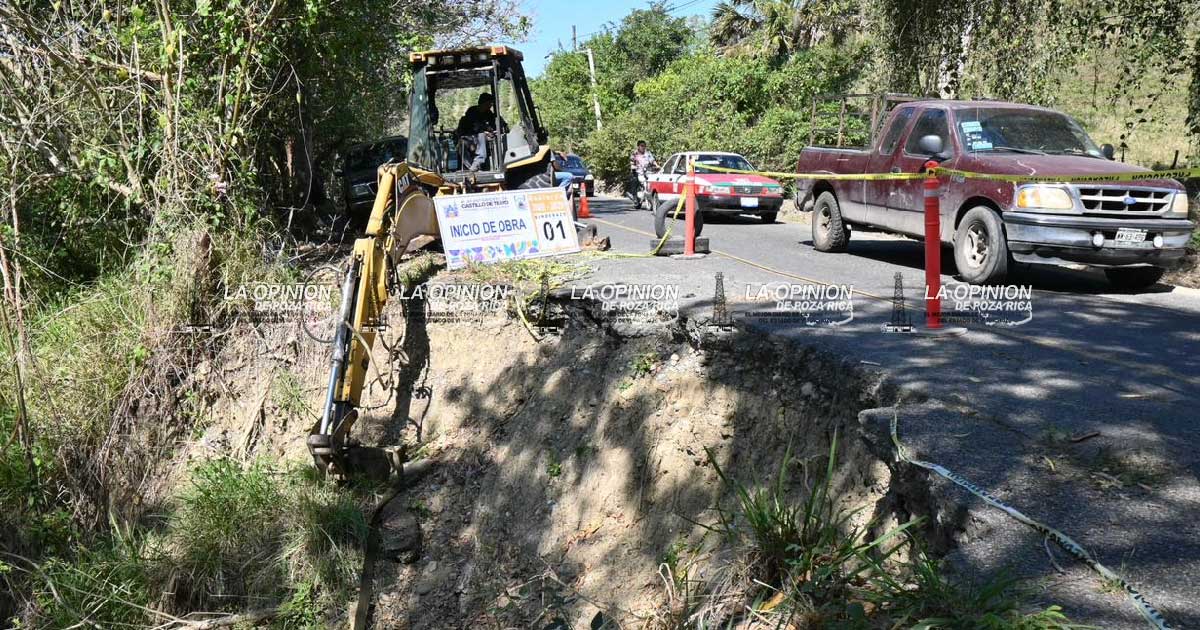 Inicia reparación de daños en la vía Castillo-Tihuatlán Inicia reparación de daños en la vía Castillo-Tihuatlán
