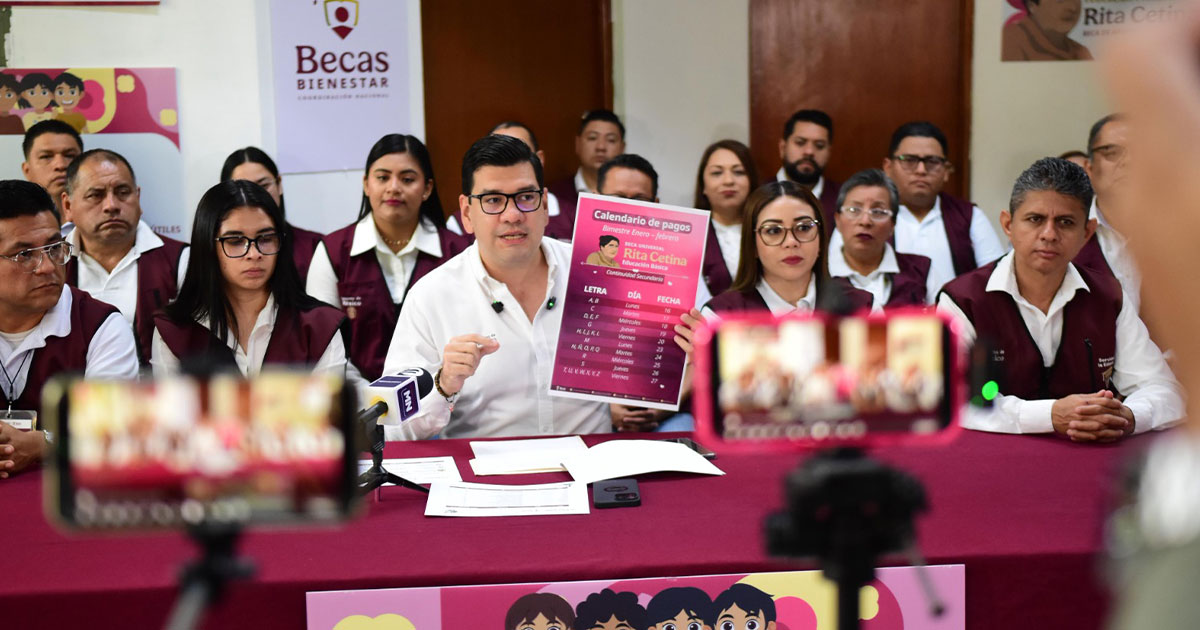 Del 16 al 27 de febrero depositan beca Rita Cetina en Veracruz Del 16 al 27 de febrero depositan beca Rita Cetina en Veracruz