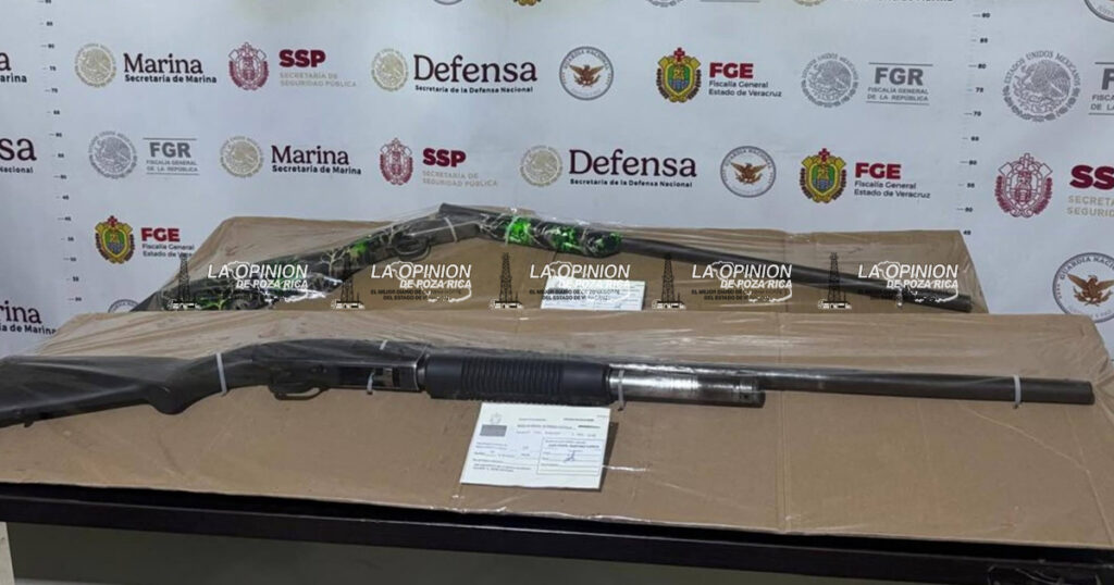 Aseguran armas tras reporte al C4 Aseguran armas tras reporte al C4
