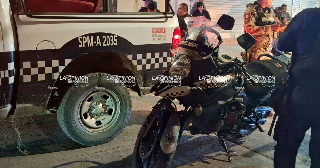 Camioneta atropella a policía motorizado Camioneta atropella a policía motorizado