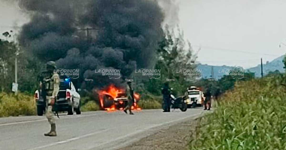 Incendio consume camioneta de valores Incendio consume camioneta de valores