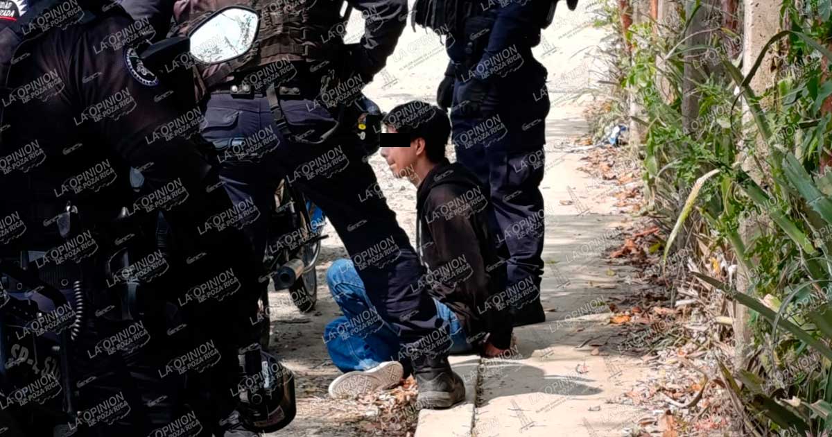 Jovencito es detenido tras intensa persecución Jovencito es detenido tras intensa persecución