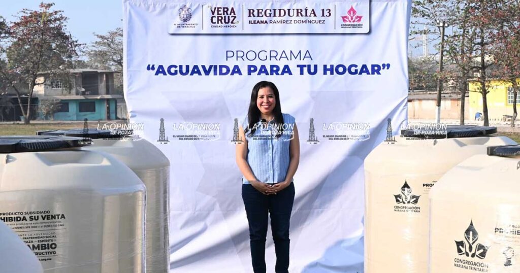 Reactiva municipio de Veracruz entrega de tinacos con programa "Aguavida para tu Hogar" Reactiva municipio de Veracruz entrega de tinacos con programa "Aguavida para tu Hogar"