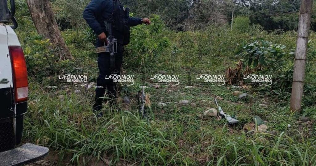 Aseguran armas tras reporte al C4 Aseguran armas tras reporte al C4