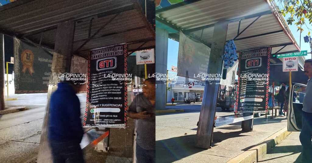 Camión de Solintegra causa daños a parada de taxis La empresa transportista les niega el pago