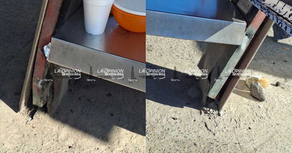 Camión de Solintegra causa daños a parada de taxis La empresa transportista les niega el pago