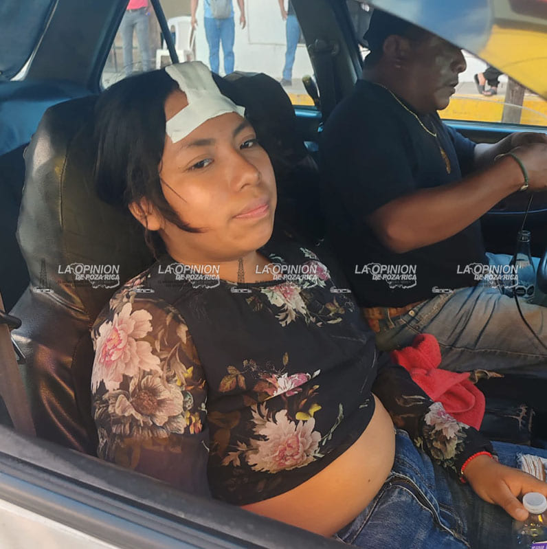 Cinco lesionados en fuerte Choque en Tepetzintla