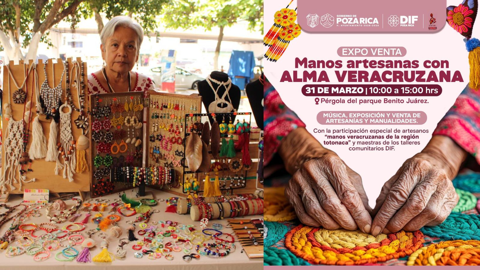 Gobierno de Poza Rica y DIF municipal invitan a expo-venta artesanal Gobierno de Poza Rica y DIF municipal invitan a expo-venta artesanal