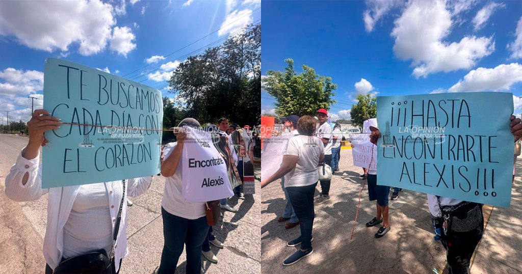 Familiares de Alexis Jasiel bloquean boulevard para exigir su localización