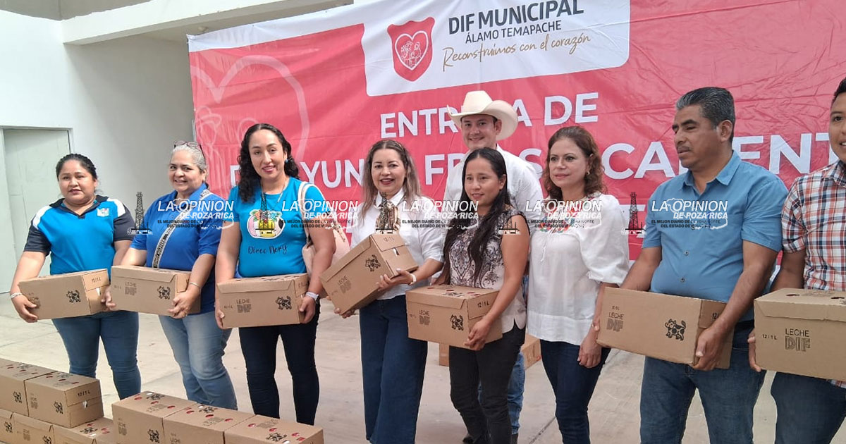 Entrega el DIF insumos para desayunos calientes Entrega el DIF insumos para desayunos calientes