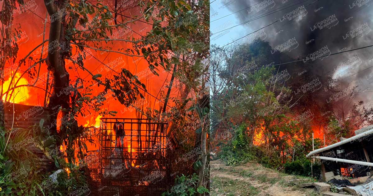 ¡SE QUEMAN DOS CASAS! ¡SE QUEMAN DOS CASAS!