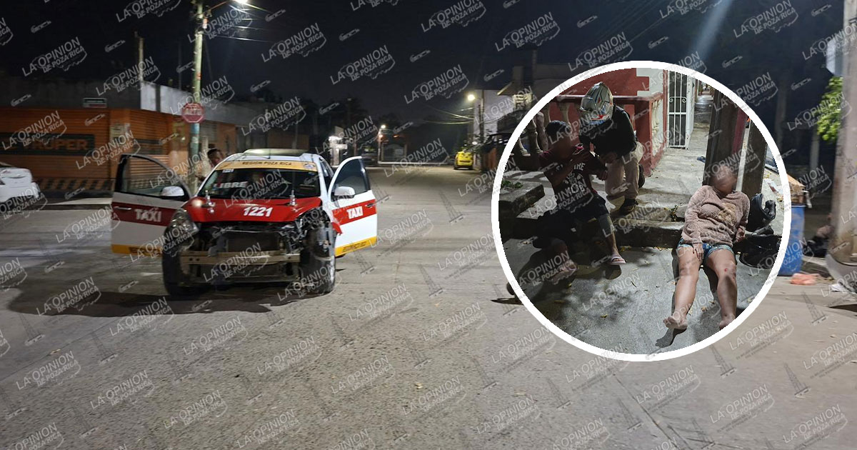 Taxista embiste a motociclistas Taxista embiste a motociclistas