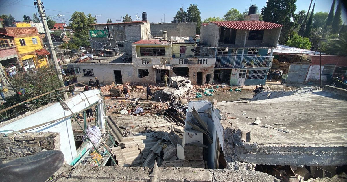 Explota casa en Coacalco, por acumulación de gas Explota casa en Coacalco, por acumulación de gas