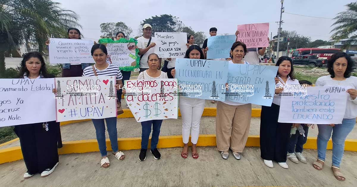 Maestros de UPAV en paro indefinido por falta de pagos Maestros de UPAV en paro indefinido por falta de pagos