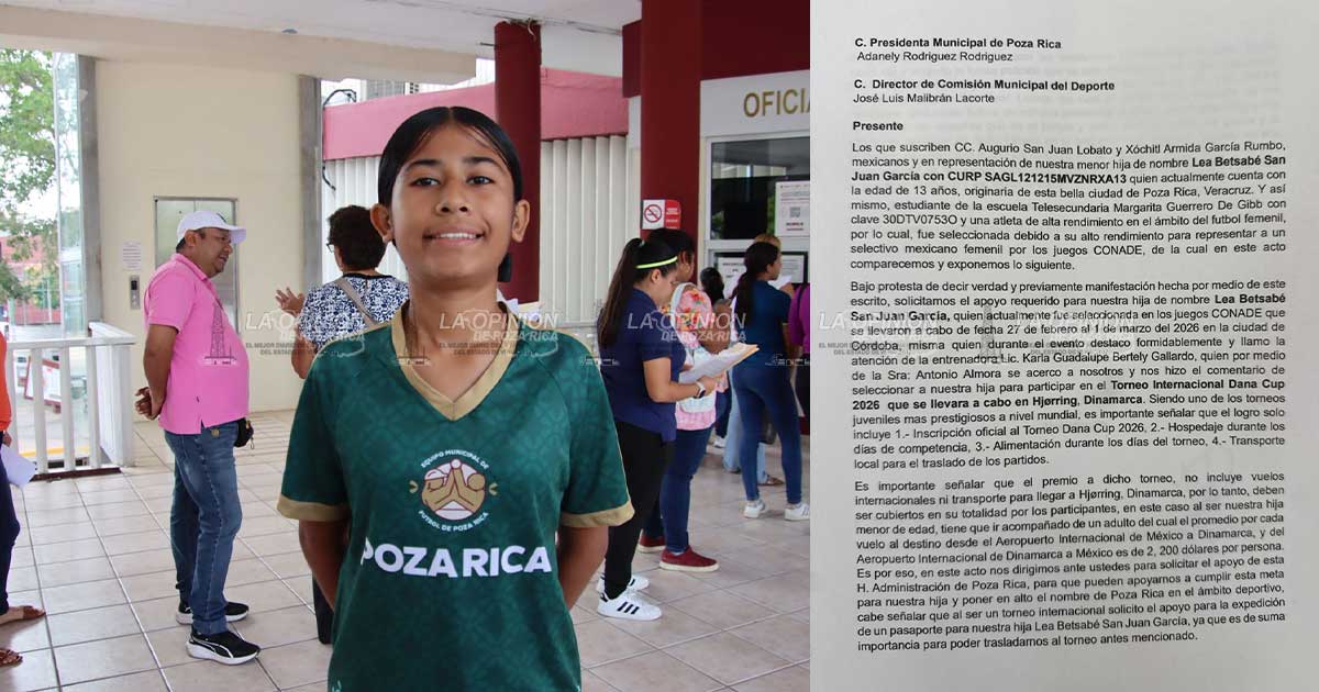 Joven futbolista busca apoyo para representar a México en torneo internacional en Dinamarca