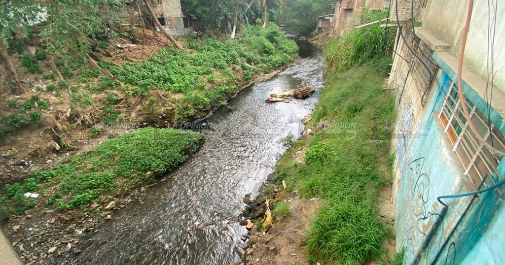 ¡Que cochinero! Hidrocarburo contamina el arroyo El Huéleque